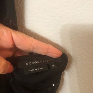 BCBG sz Medium glam beaded nightlife halter top